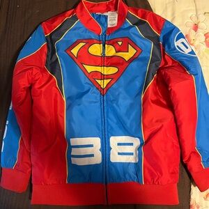DC COMICS GRAFICS  BOYS SUPERMAN BOMBER JACKET SIZE 10-12